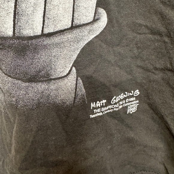 SOLD THE SIMPSONS | Vintage 1994 Bart Simpson Graphic Short Sleeve Tee T-shirt - Picture 3 of 8